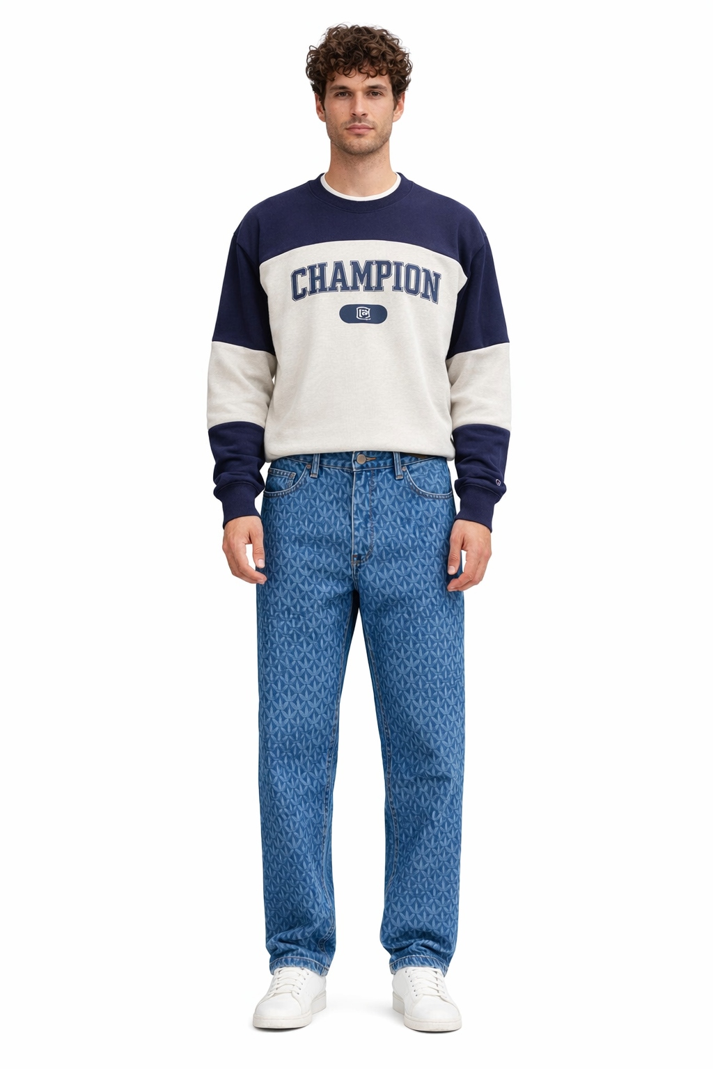 Adidas Casual Pánské Kalhoty Modré S Lampasy Bavlněné M I4B