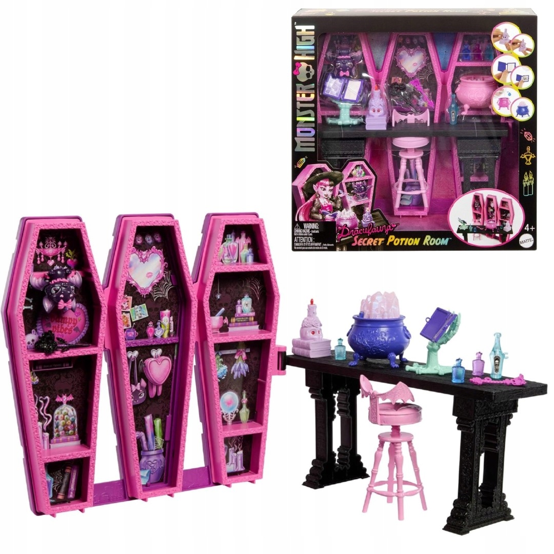 MONSTER HIGH TITKOS BÁJITAL SZOBA DRACULAURY BÚTOROK KIEGÉSZÍTŐK JBF15