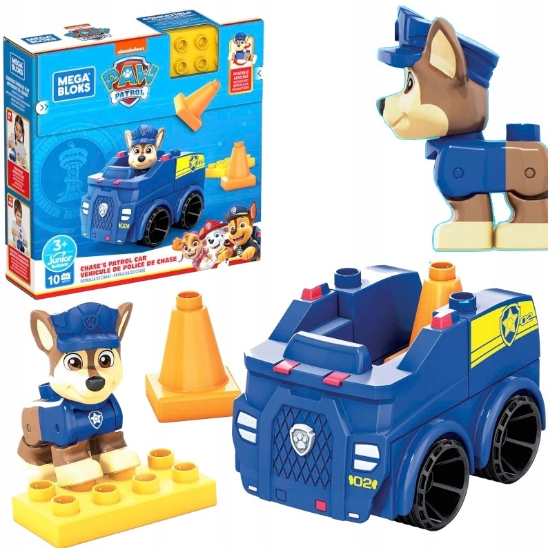 

Psi Patrol Klocki Bloks Radiowóz Auto Chase