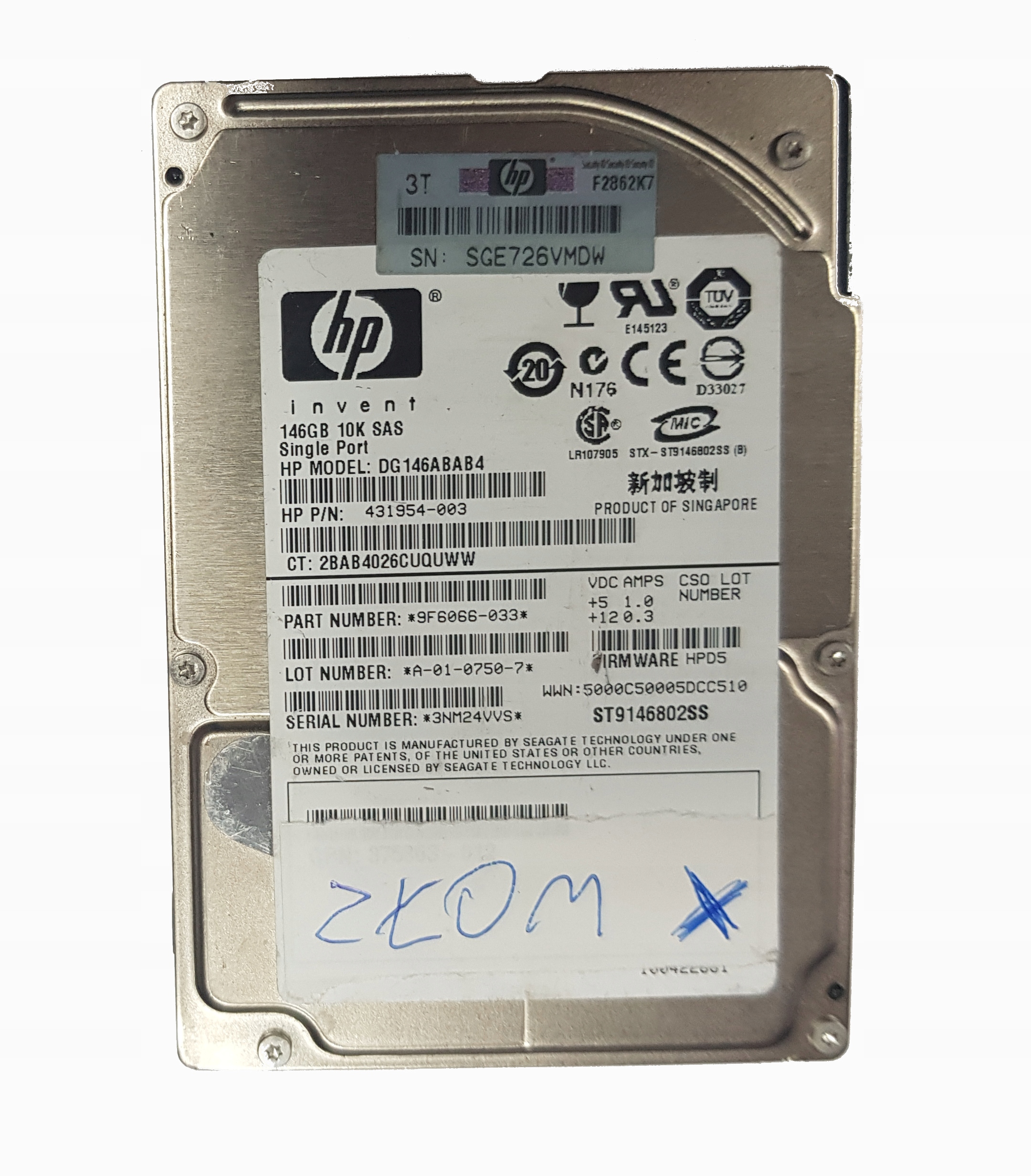 Dysk HP DG146ABAB4 146GB SAS 2.5