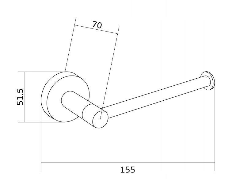 MEXEN REMO UCHWYT NA PAPIER TOALETOWY ROSE GOLD Typ uchwyt