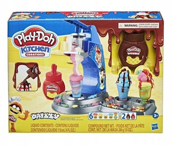 

Playdoh Ciastolina Zestaw Tęczowa Lodziarnia 6 Tub