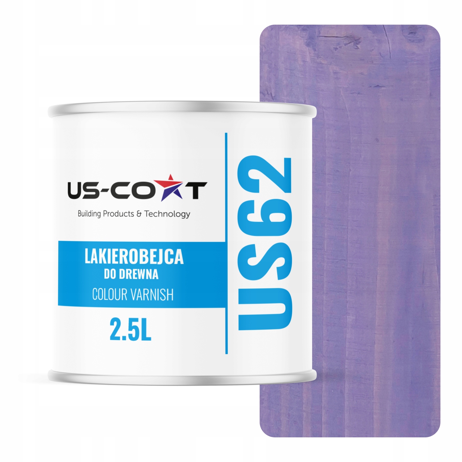 Lak Na Dřevo 3V1 Lazura Barva Levandulová Polomatná 2.5L Ochranná Uv Barva