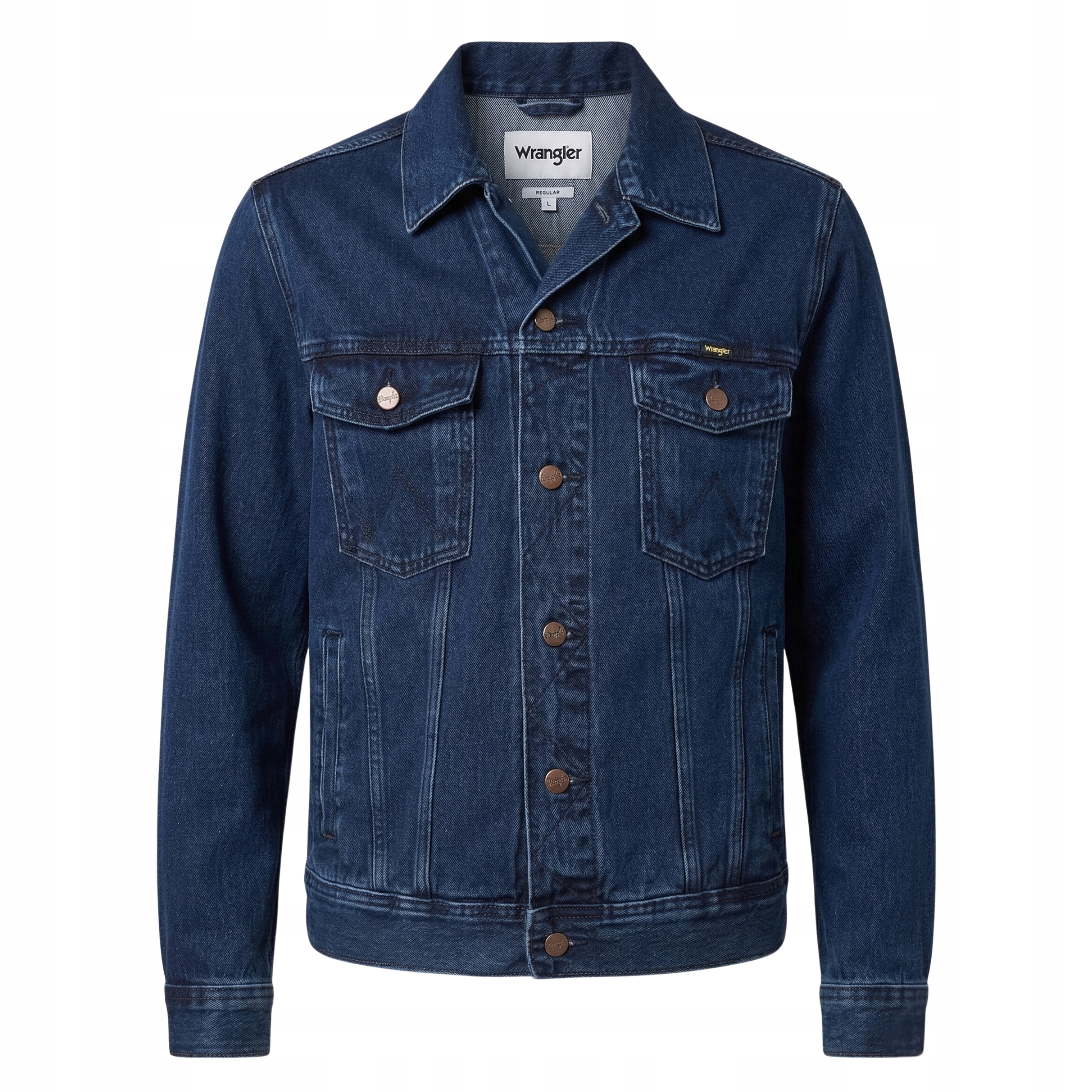 Pánská džínová bunda Wrangler Authentic Klasická Pravidelná Modrá S