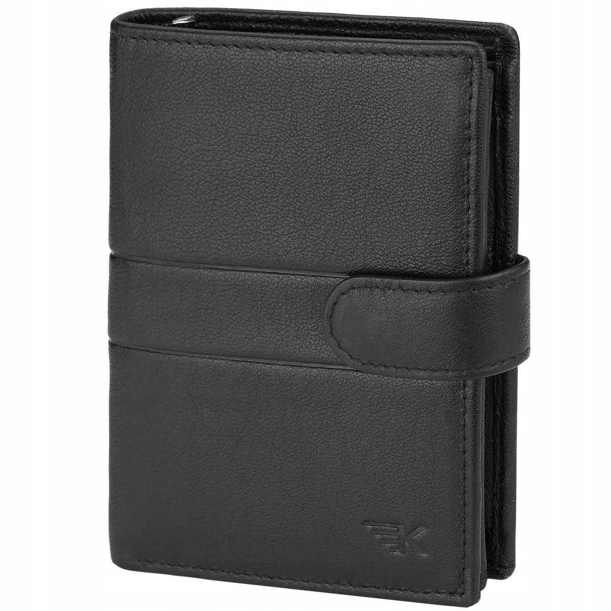 Kochmanski portfel męski skórzany czarny Rfid pionowy skóra rozbudowany