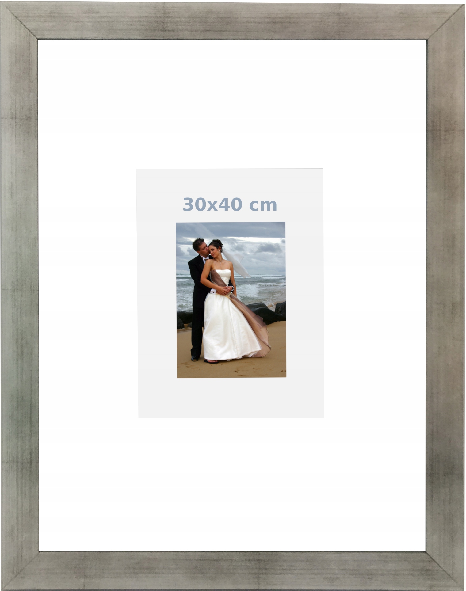 

Ramka Ramki Zdjęcja Plakaty Srebrna Foto 30X40