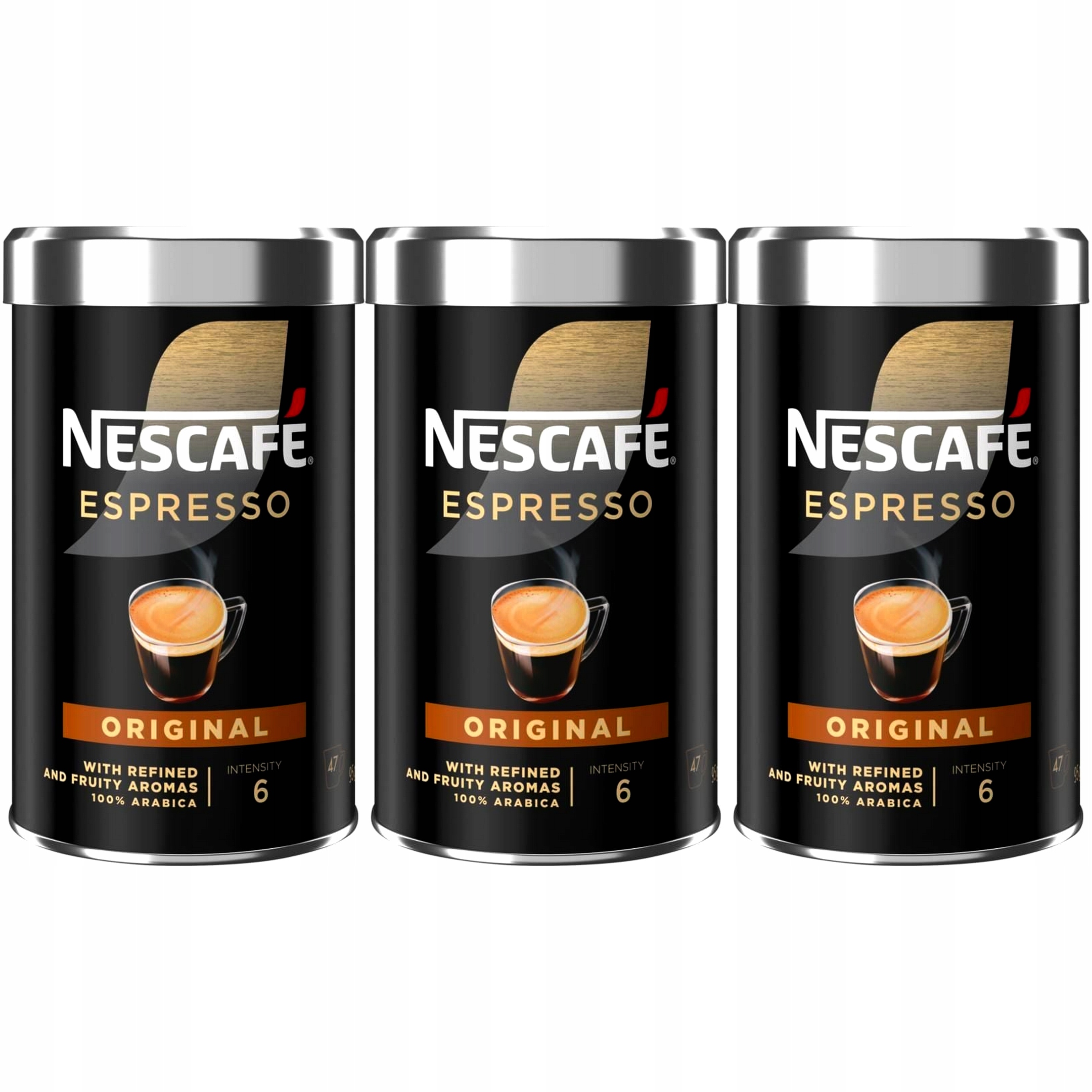 Kawa rozpuszczalna Nescafe Nestle Espresso Original 3 x 95g Klasyczna