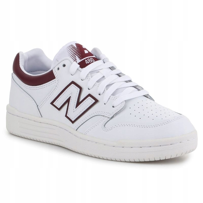 New Balance BB480 Sportovní Boty Bílé Šněrovací Kůže 41,5 U2B