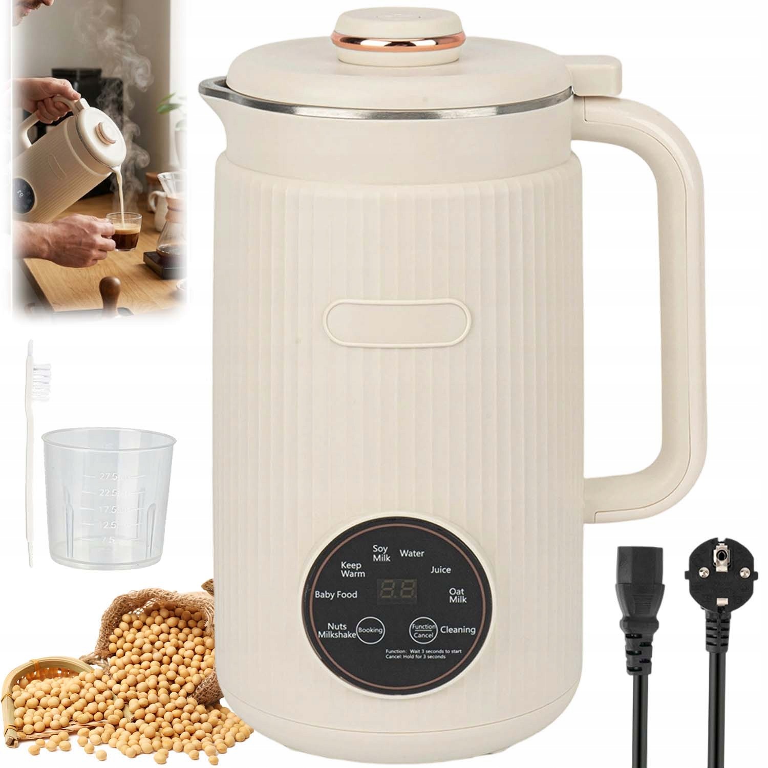 Elektrický Mixér 1200 ML LCD Multifunkční Automatický S 8 Režimy