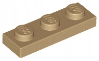 

Lego 3623 Płytka 1x3 piaskowa ciemna Nowa (1g)