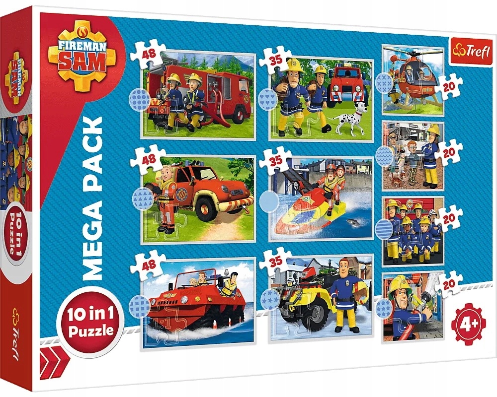 

Puzzle 10W1 Strażak Sam Ekipa Sama Trefl
