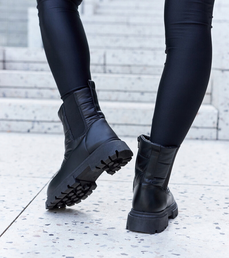 Czarne ocieplane śniegowce 25527 rozmiar 39 Płeć kobieta