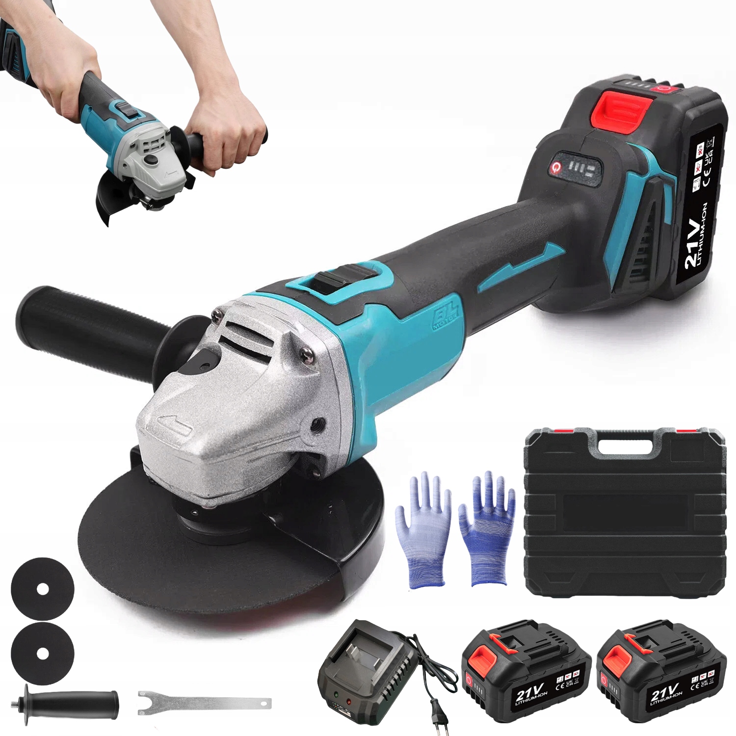 Bezkartáčová Úhlová Bruska Bruska 2 x Acu