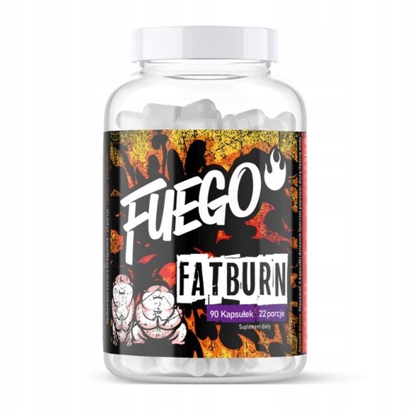 FUEGO Fat Burn 90 kapsułek Spalacz tłuszczu L-karnityna Kofeina Energia — 3