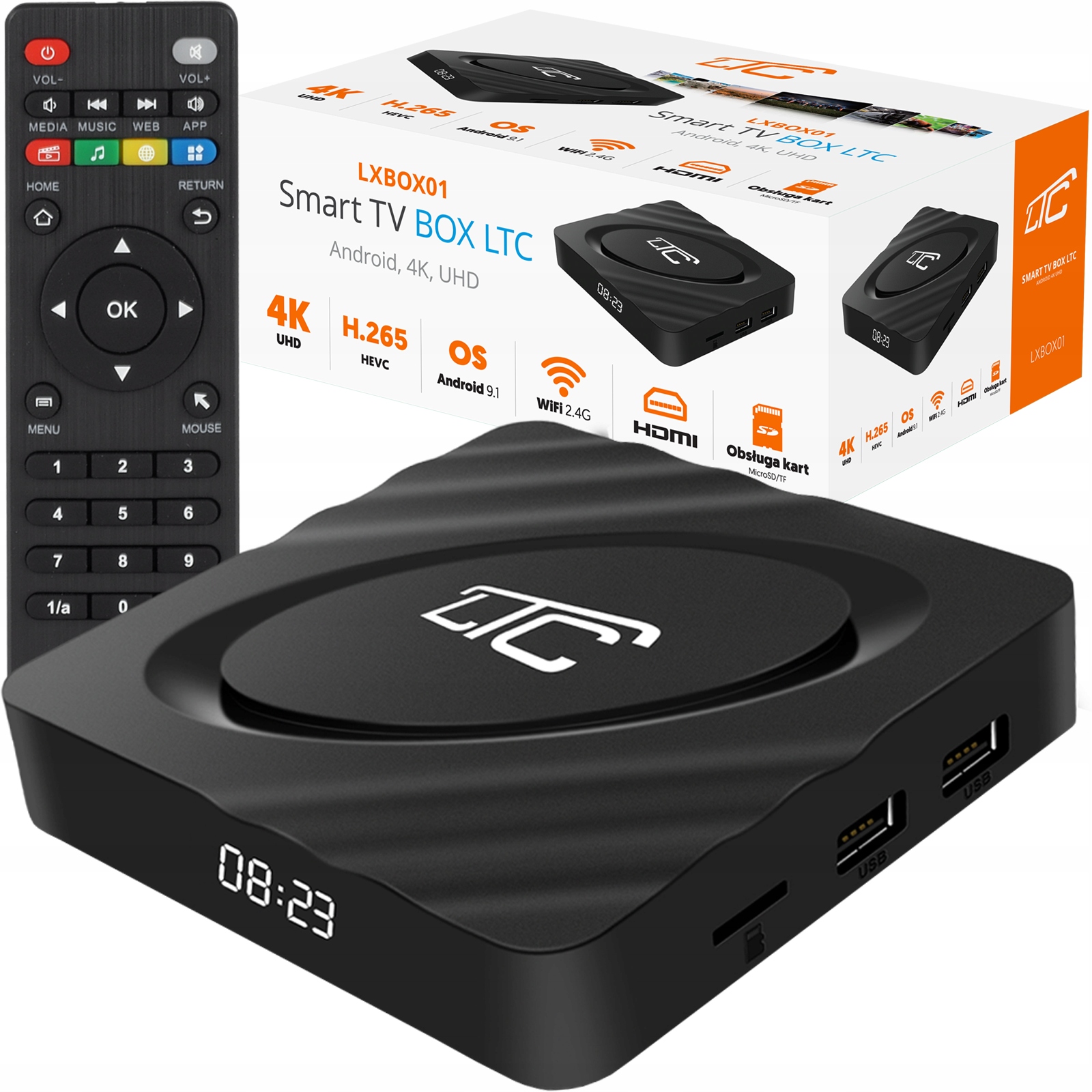 ODTWARZACZ MULTIMEDIALNY Z ANDROIDEM SMART BOX TV Sklep, Opinie, Cena