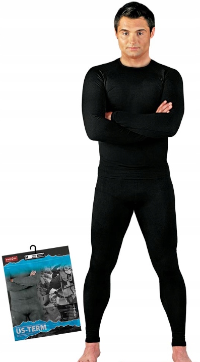 Bielizna termoaktywna komplet US-TERM czarny r. XL