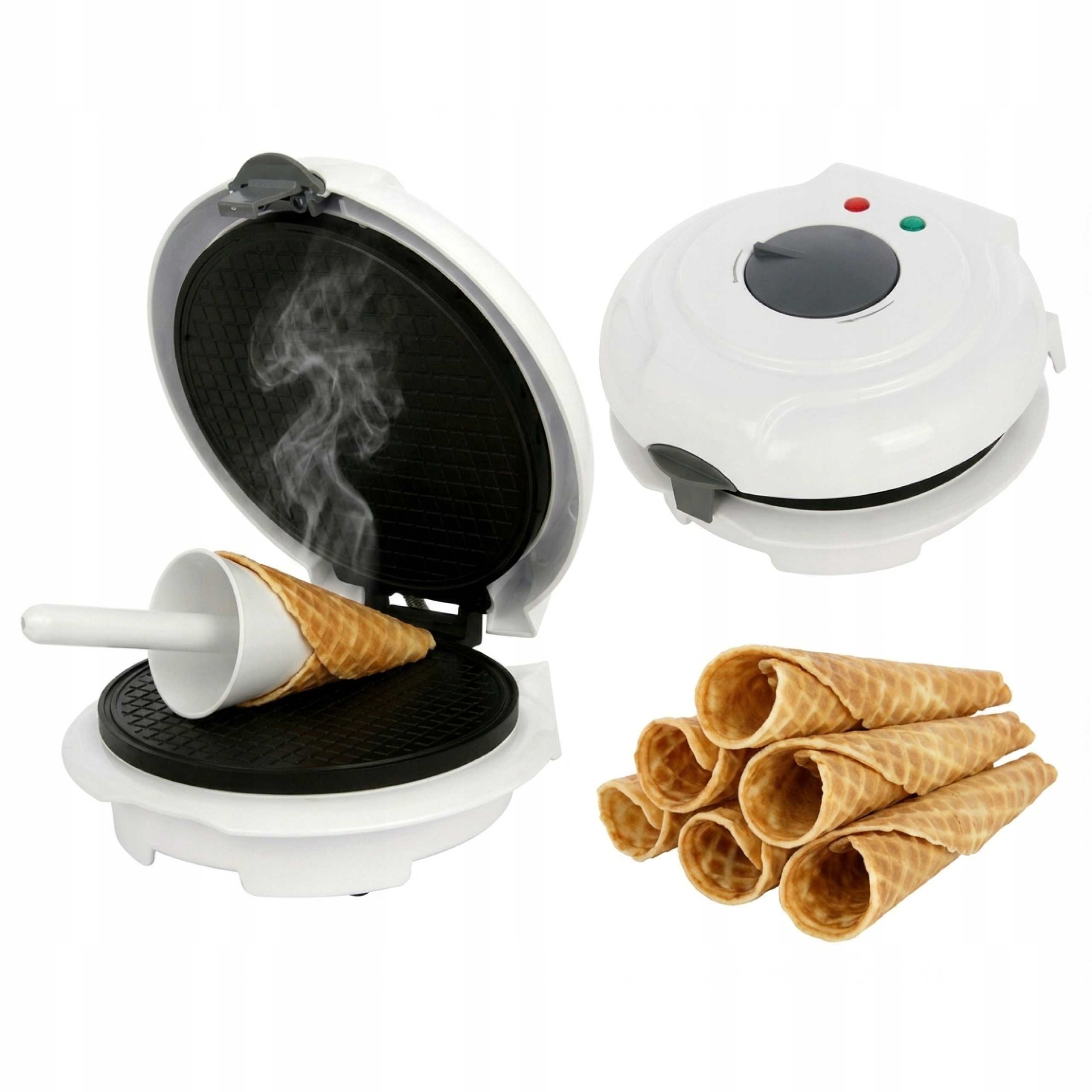 Waflownica Do Rurek Rożków Na Wafle Do Lodów Wafli 1500W Wypiekacz No-stick