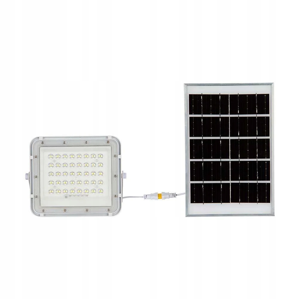 Záhradný halogénový Led reflektor 6 W solárny s diaľkovým ovládaním, studené svetlo V-tac