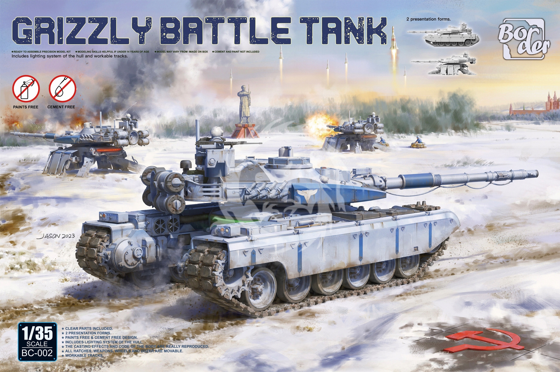 Grizzly Battle Tank Border Model BC-002 v měřítku 1/35