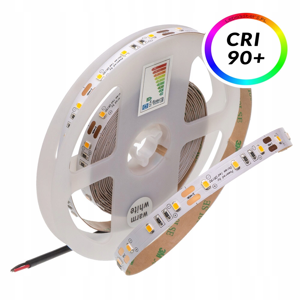 TAŚMA LED NA OSRAM 2835 CRI>90 CIEPŁA BARWA