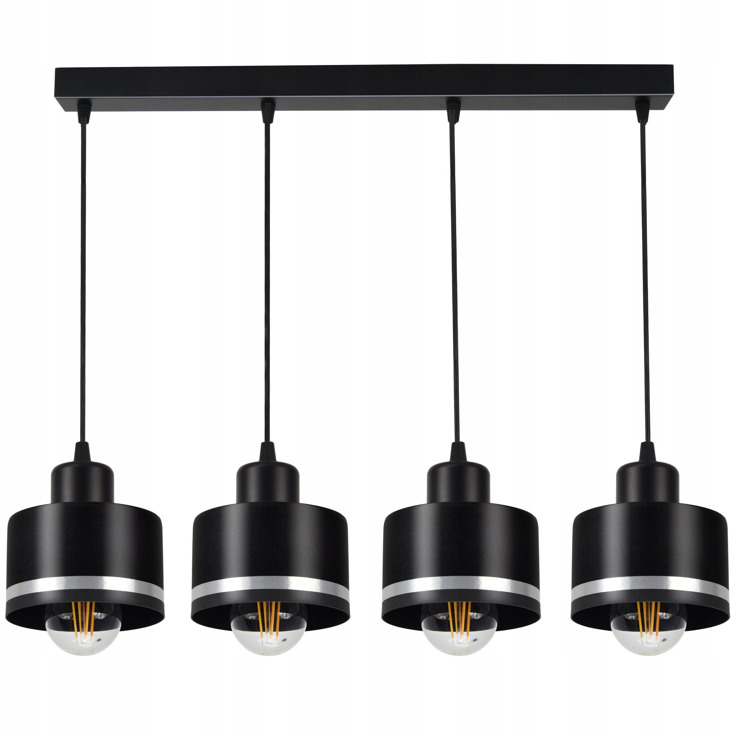 

Metalowa Lampa Plafon Sufitowa Żyrandol z Paskiem