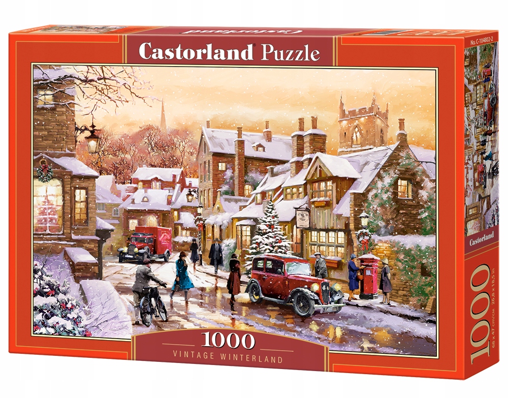 

Puzzle 1000 Vintage Winterland Zimowa kra C-104802