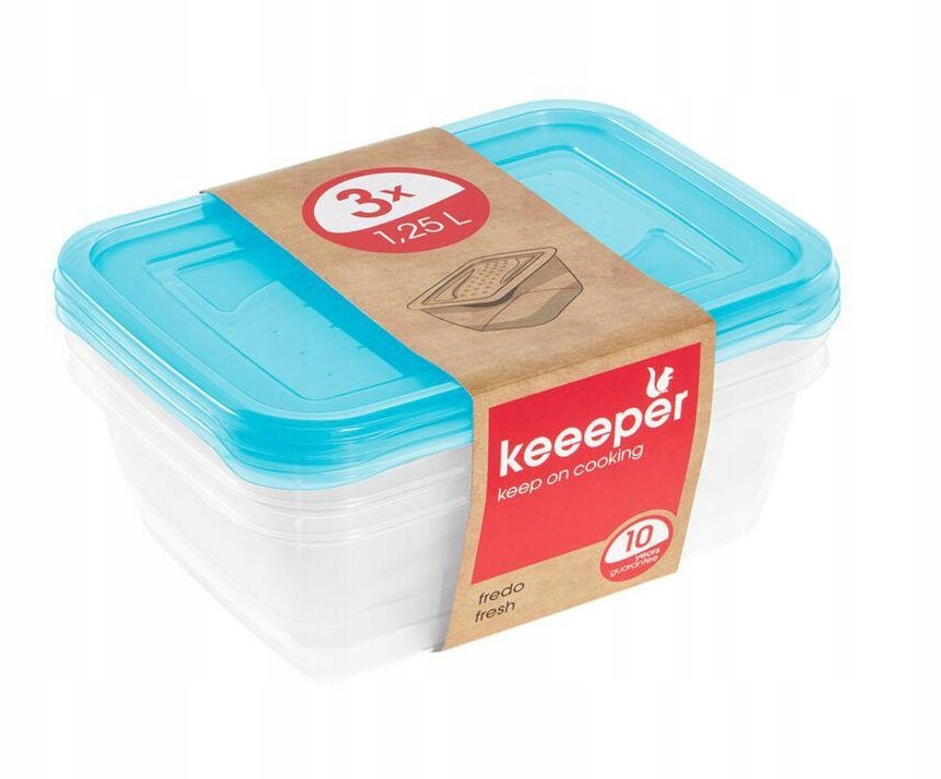 

Keeeper Zestaw Pojemników Fredo Fresh 3x1,25l 3067