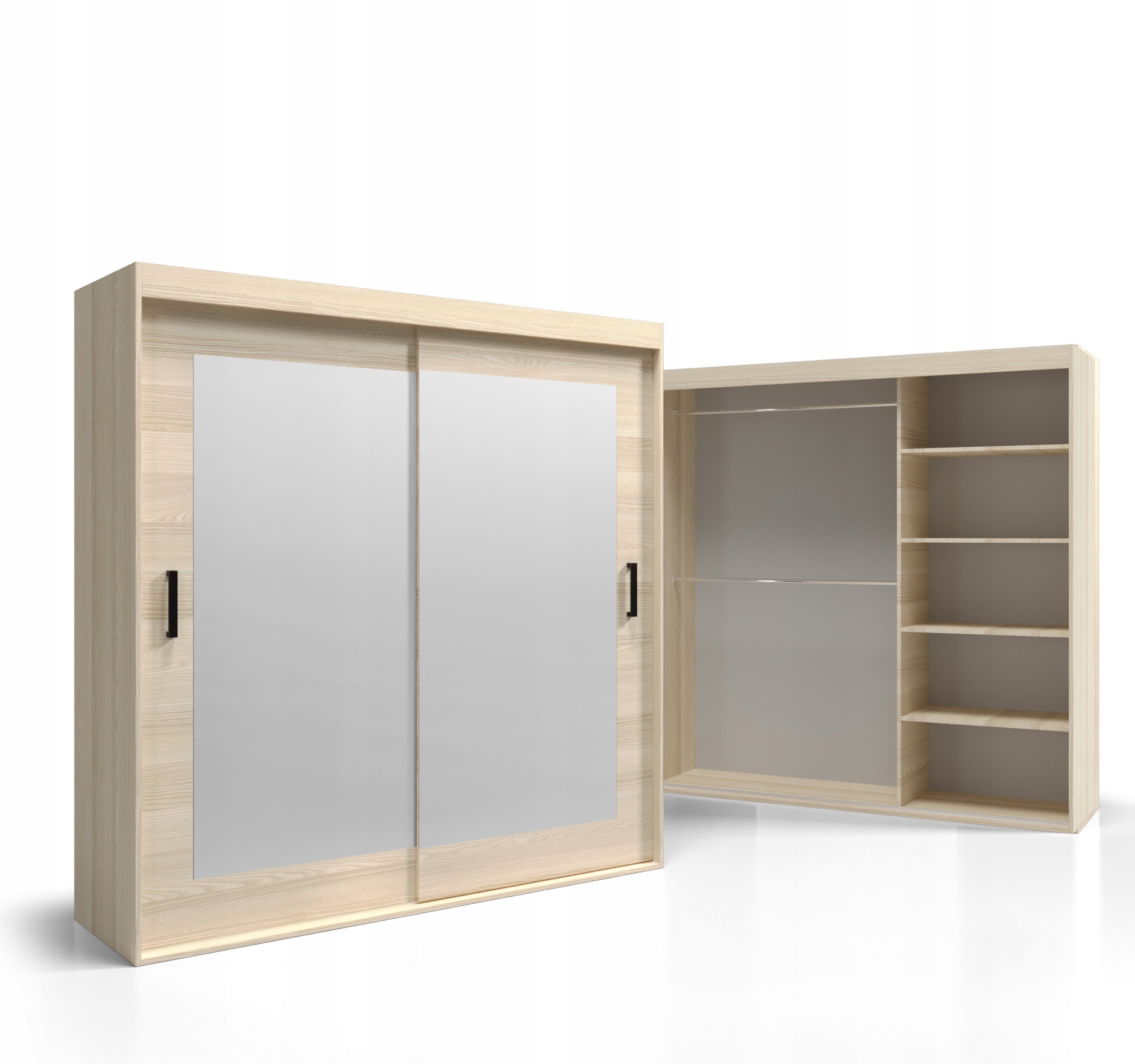 Skříň do ložnice 110x240 s vybavením Deska 18 mm Zrcadlo VSZ101 O-sofa