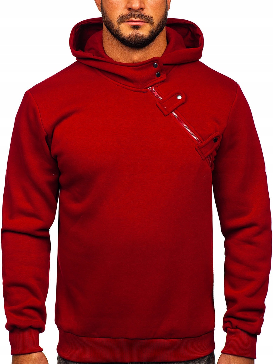 

Bluza Męska Z Kapturem Bordowa 06 Rozmiar_m