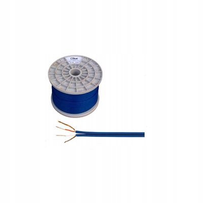 Kabel 2 x Rca 4 mm 100 m modrý