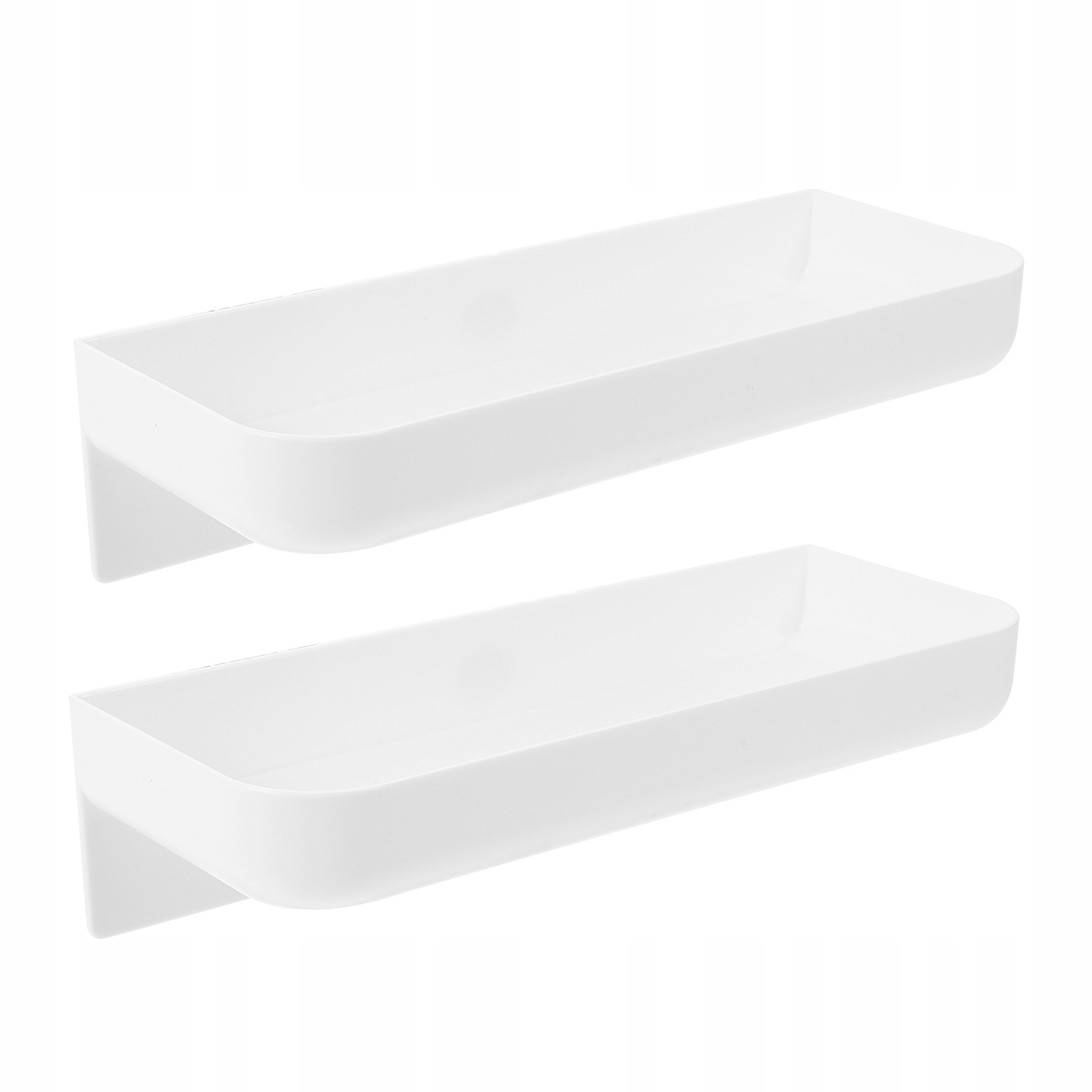 STOJAK ŚCIENNY PÓŁKI TOALETOWE PÓŁKA PLASTIKOWA 2