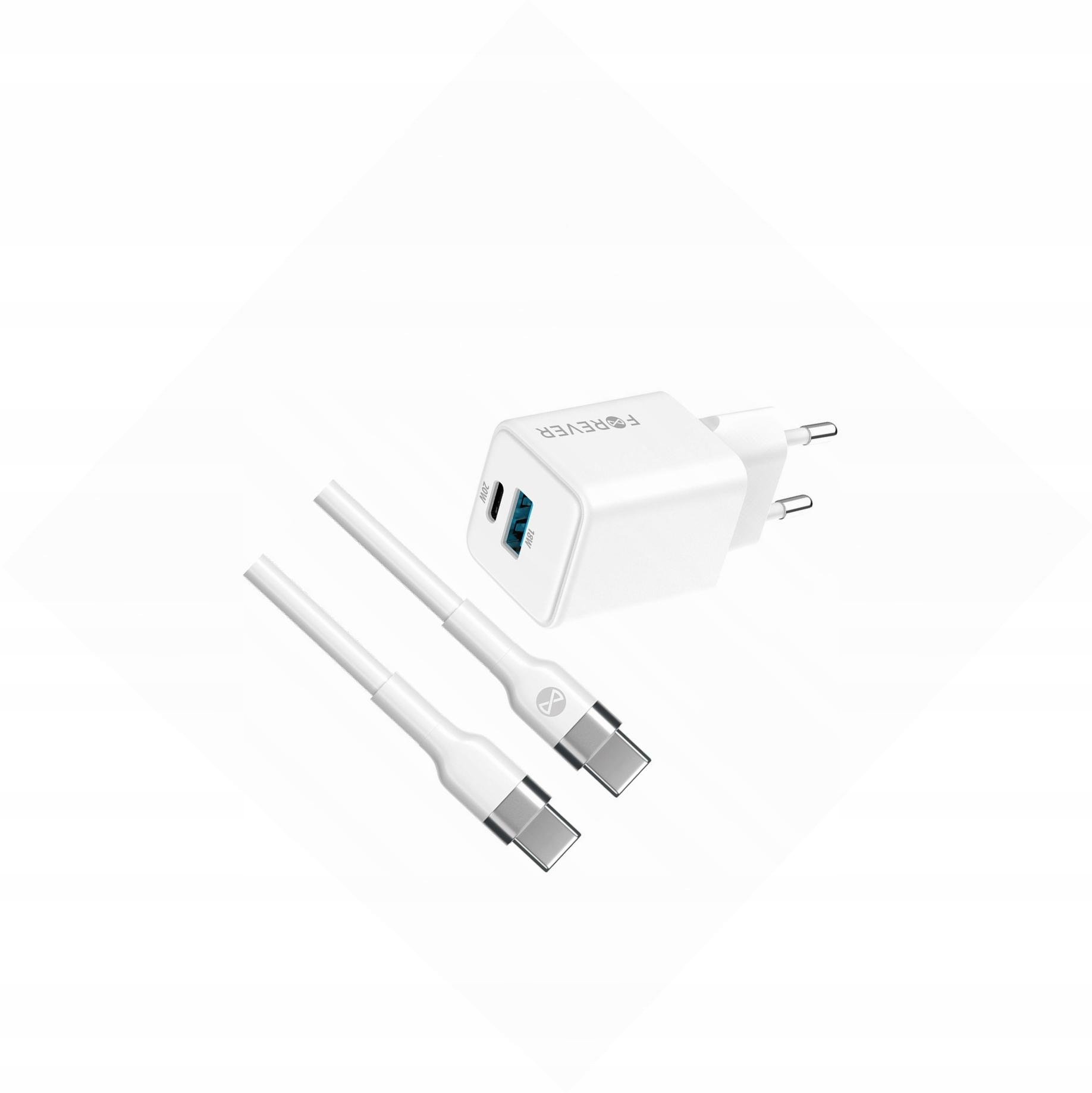 Szybka ładowarka GaN 20W Usb i Usb-c z kablem do Xiaomi Poco X3 Nfc