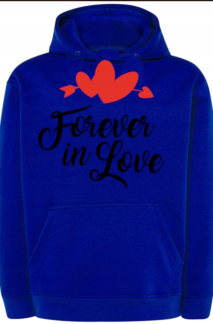 Forever in Love Mikina S Kapucí Valentýna r.XXL