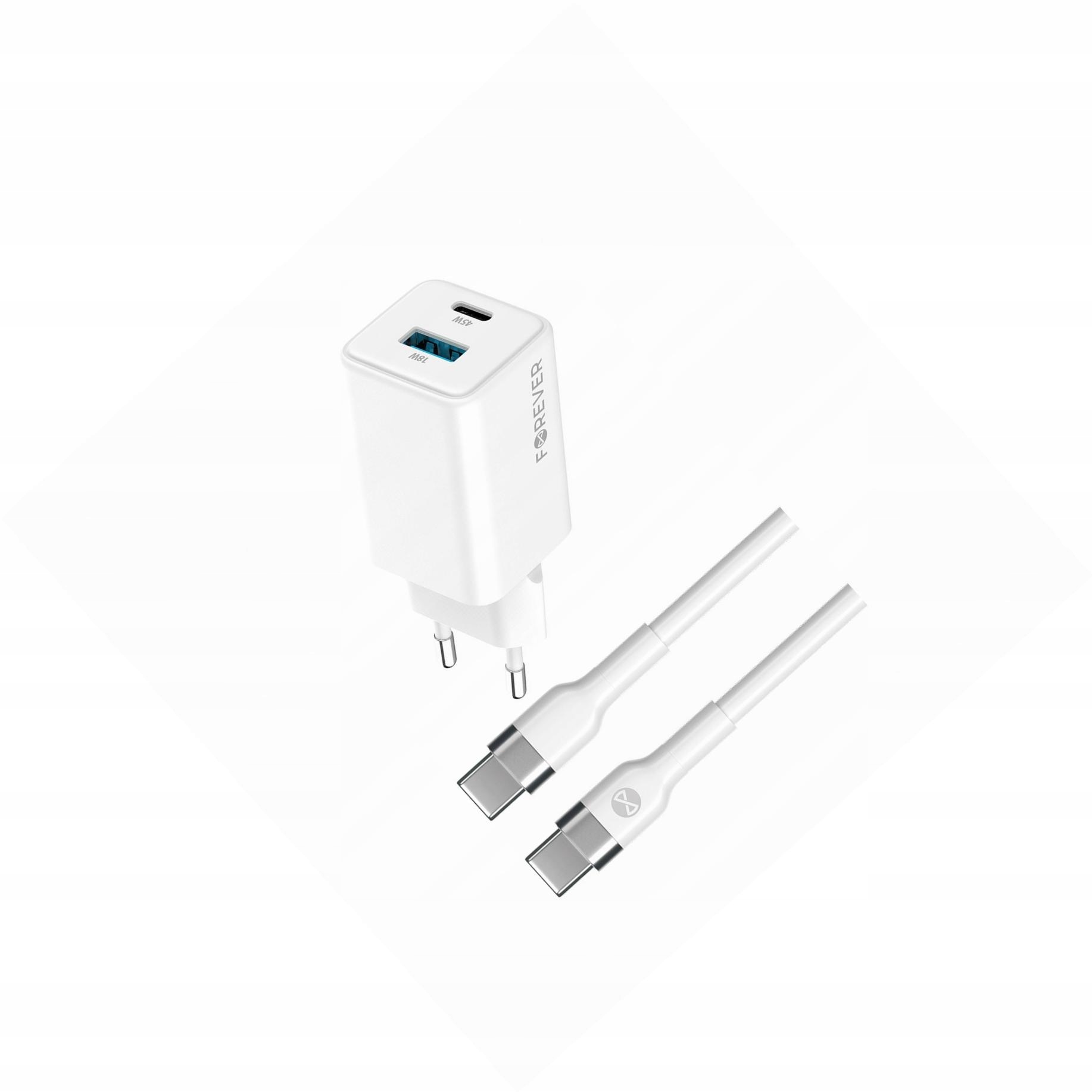 Szybka ładowarka GaN 45W Usb-c z kablem do Samsung Galaxy S8 Plus