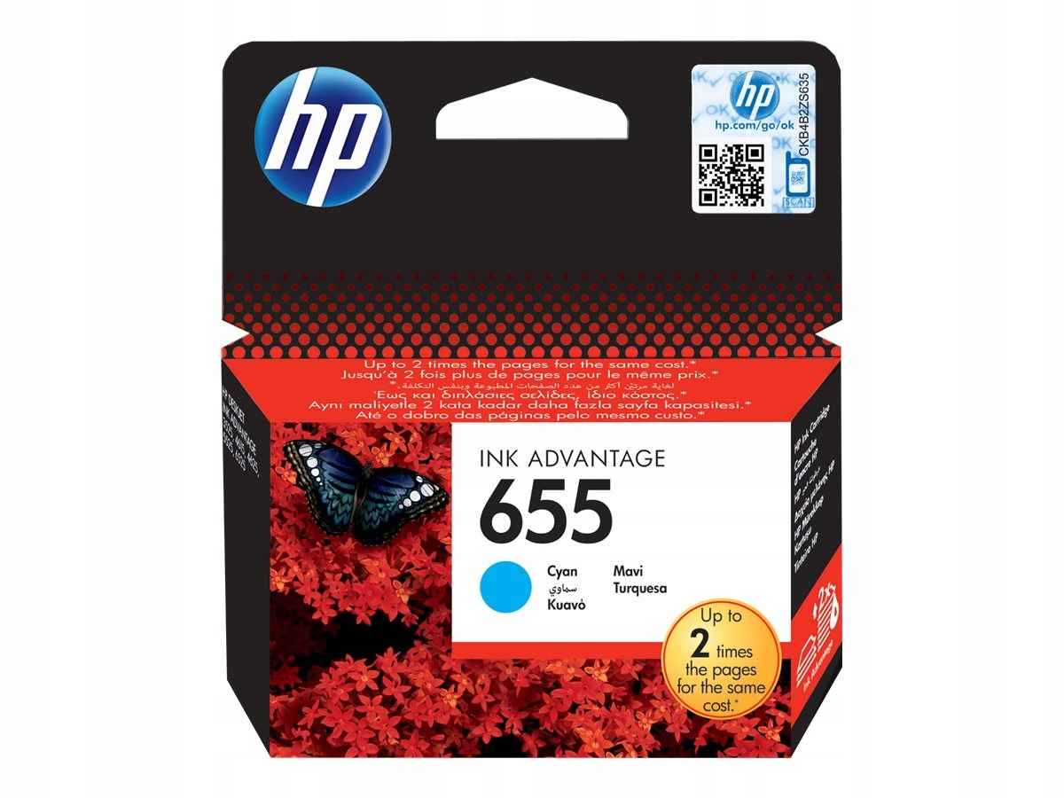 

Hp 655 Błękitny Tusz CZ110AE
