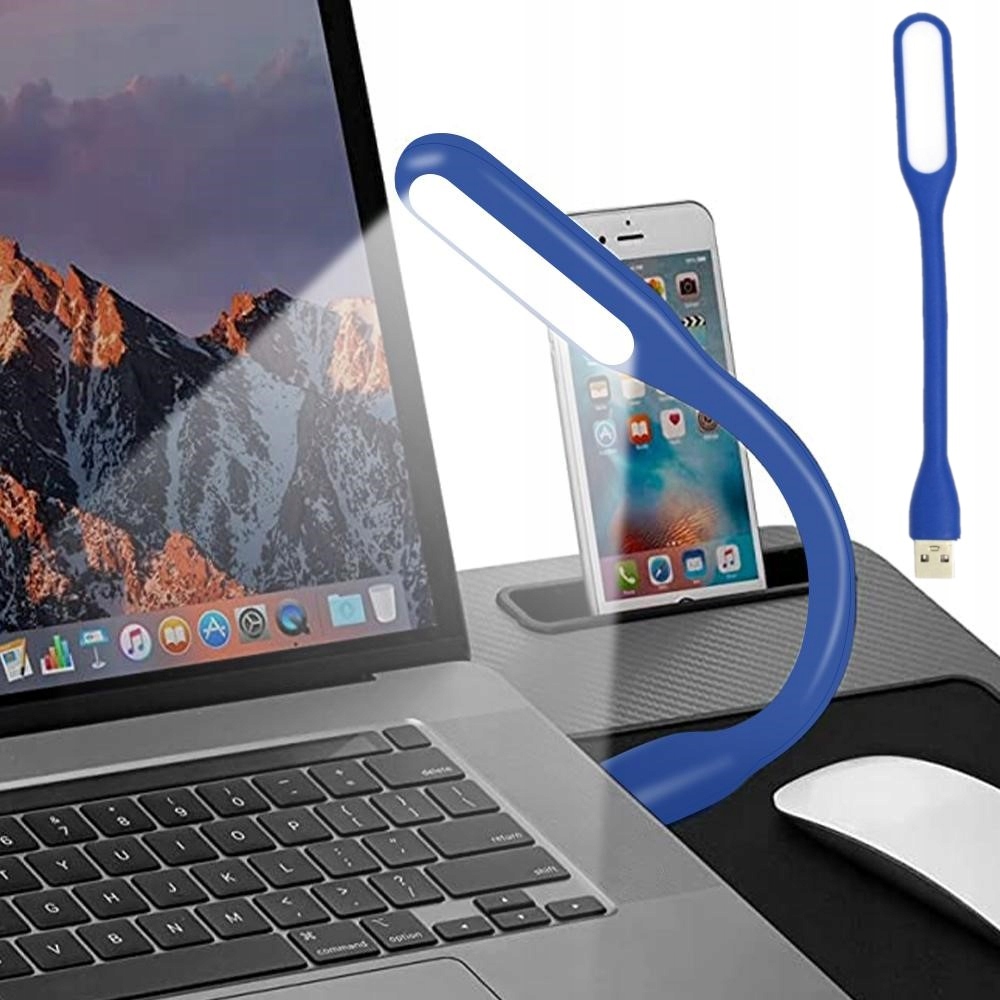 LAMPKA USB SILIKON 6 LED ENERGOOSZCZĘDNA