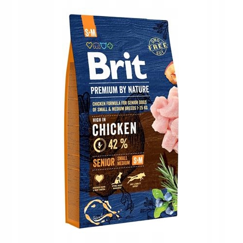Levně Brit Premium By Nature Senior S+m 8 kg Malá plemena