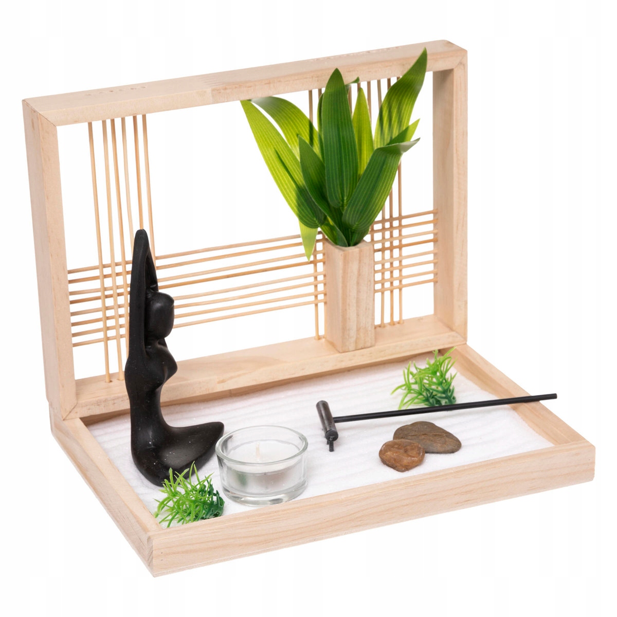 

Ogrod Zen zestaw Do Relaksacji drewniany 4x17x19cm