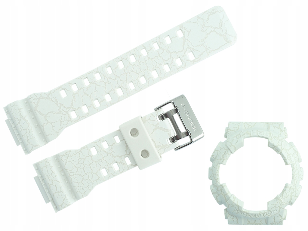 Pásek a bezel Casio GA-100 GA-110 GD-100 GA-120 bílý