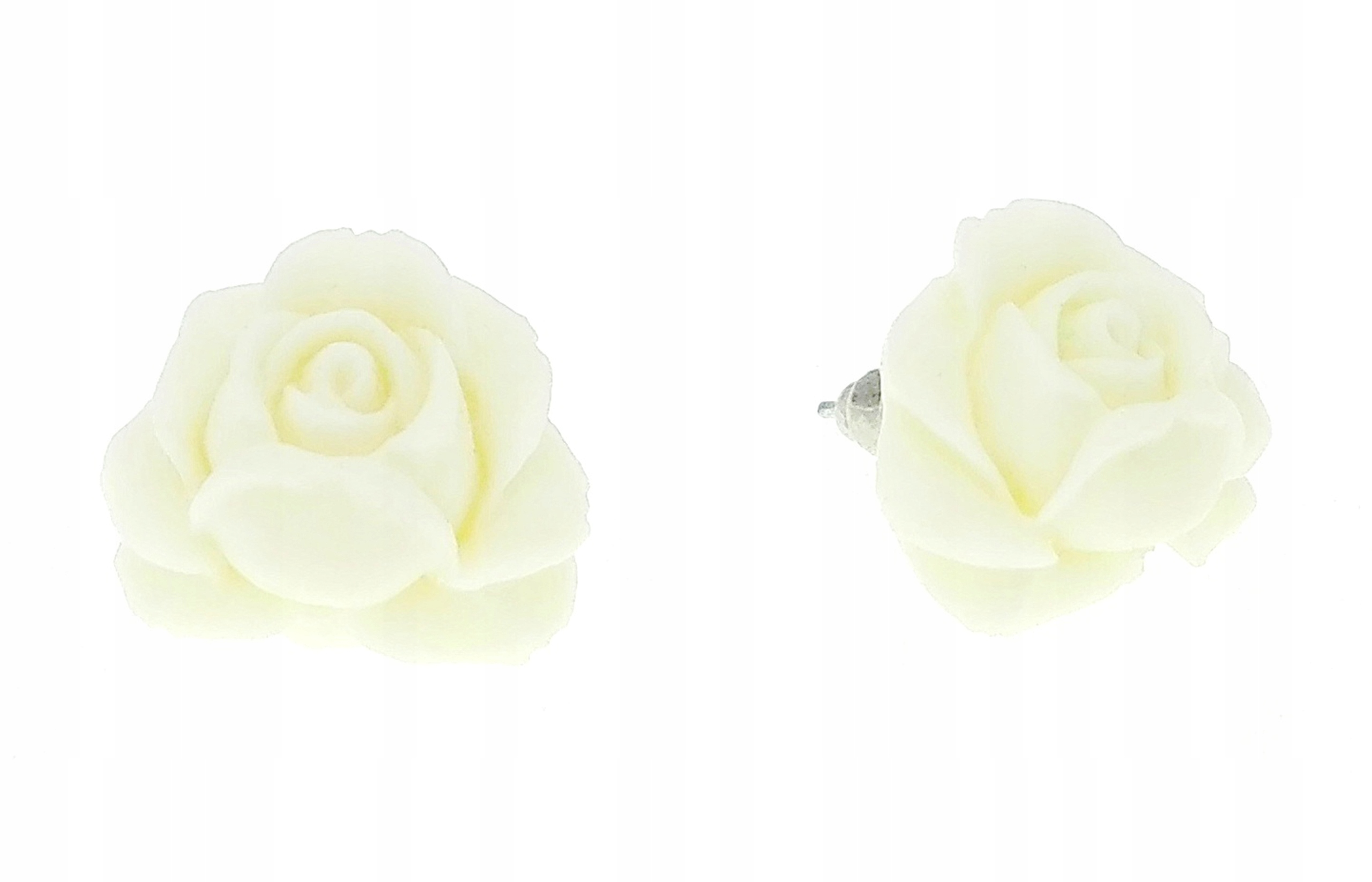 

Kolczyki róże różaneczniki róża ecru roses rose