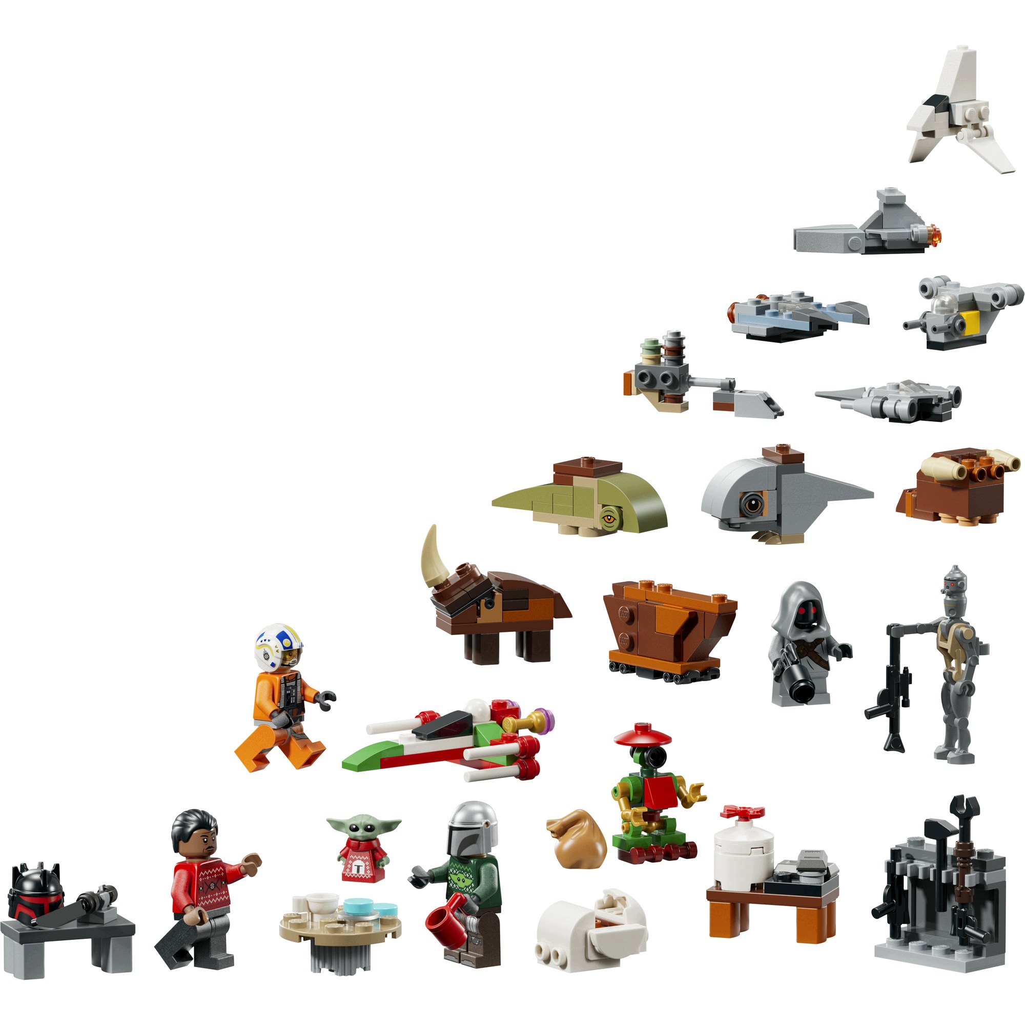 Адвент-календарь LEGO Star Wars 75456 2026, 7 минифигурок и 7 мини-моделей, от 6 лет — фото 3