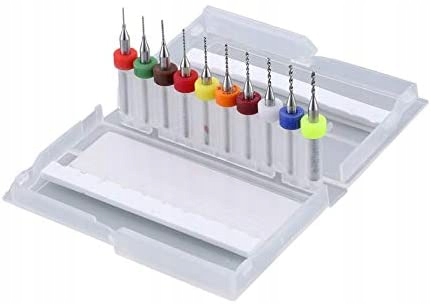 Мини-сверла PCB набор 0,3-1,2 мм 10шт набор стальных сверл