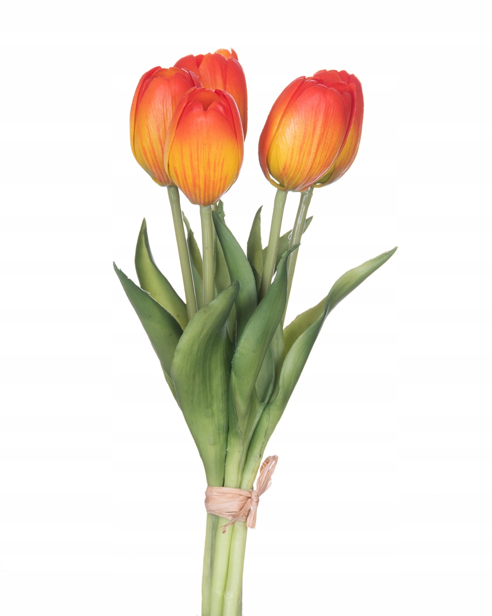 

Tulipany żółto pomarańczowe bukiet silikon
