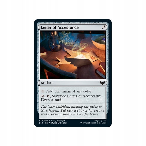 MTG 4x Letter of Acceptance