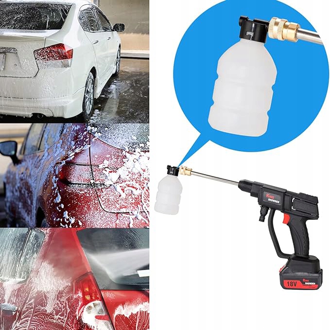 BEZPRZEWODOWA MYJKA WYSOKOCIŚNIENIOWA 300W PRALKA DO CZYSZCZENIA SAMOCHODU 24V Waga produktu z opakowaniem jednostkowym 2 kg