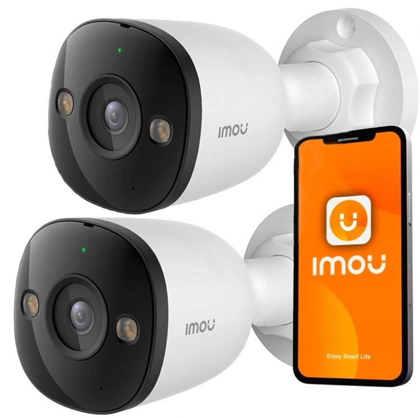 Sada Ip kamier Imou 8MP 4K PoE 2x PS3E-8Q0 vonkajšia tubusová