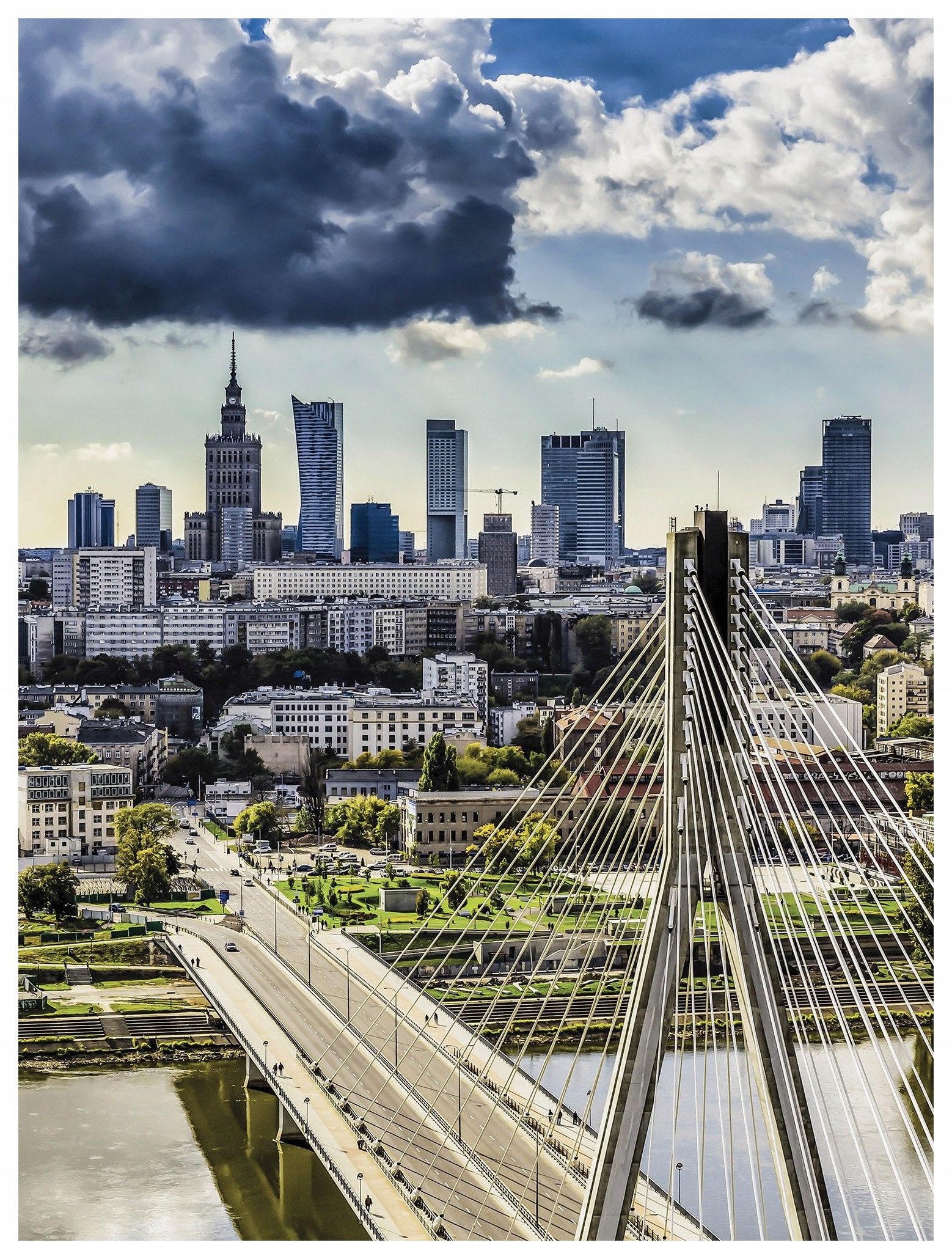 Fototapeta Most ve městě mrakodrapy vinylová 184x254 lepidlo