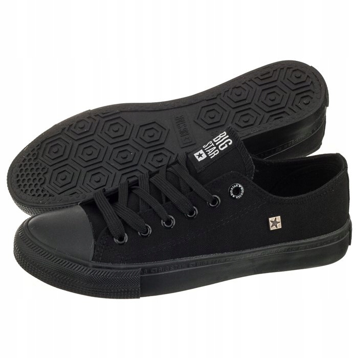 

Damskie Trampki Big Star AA274009 Czarne Krótkie