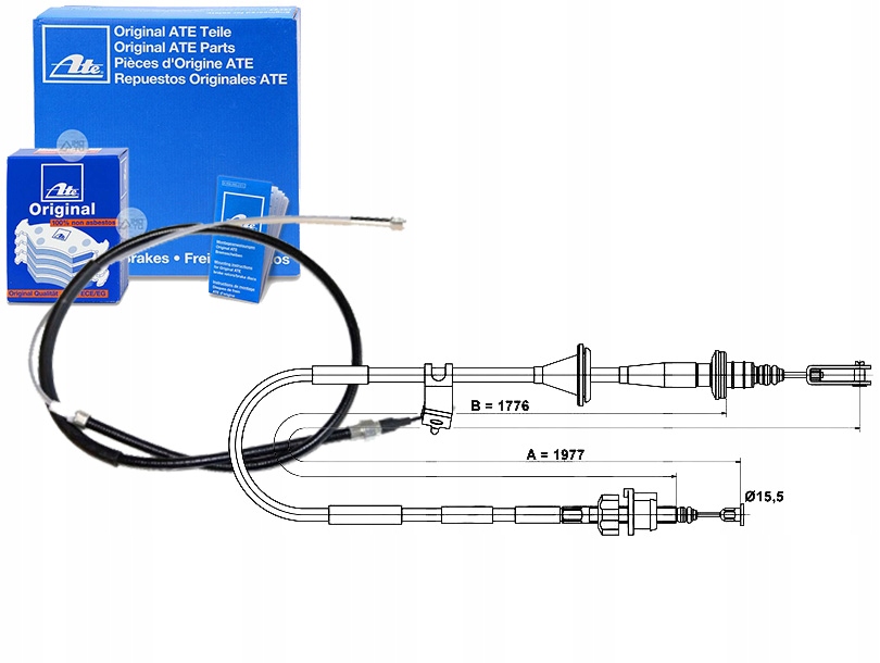 Ate Spojkové Lanko (1977 MM/1776 MM) Suzuki Jimny 1.