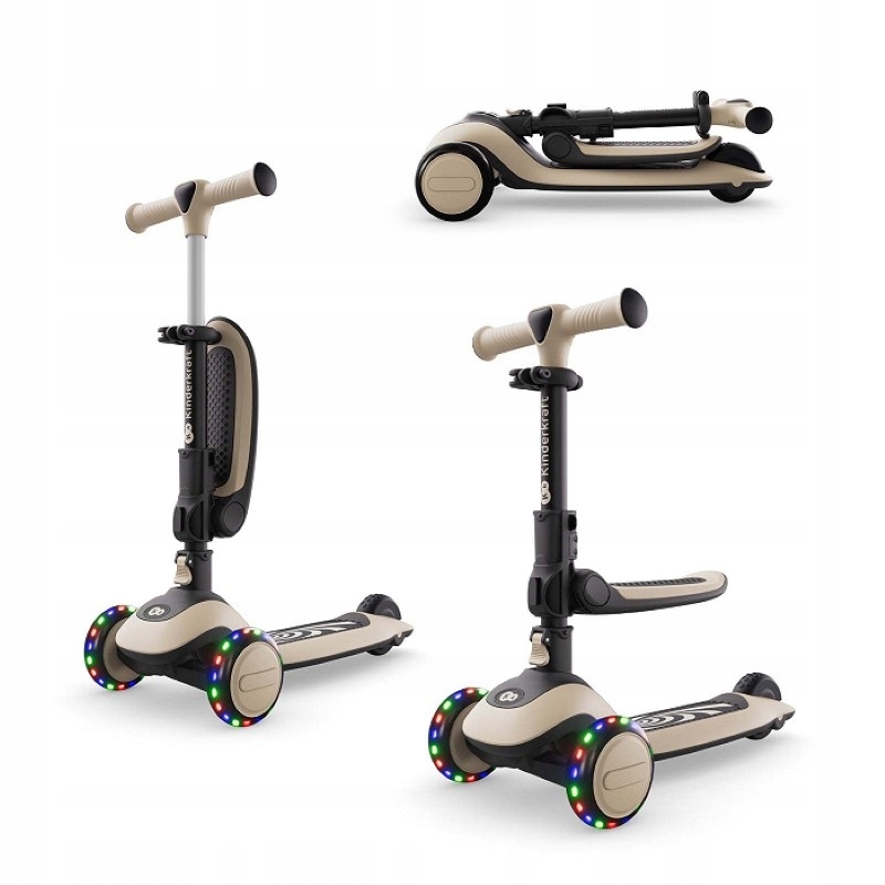 Kinderkraft Halley 2 balanční koloběžka 2v1, sedátko 25-33 cm Led Bílá